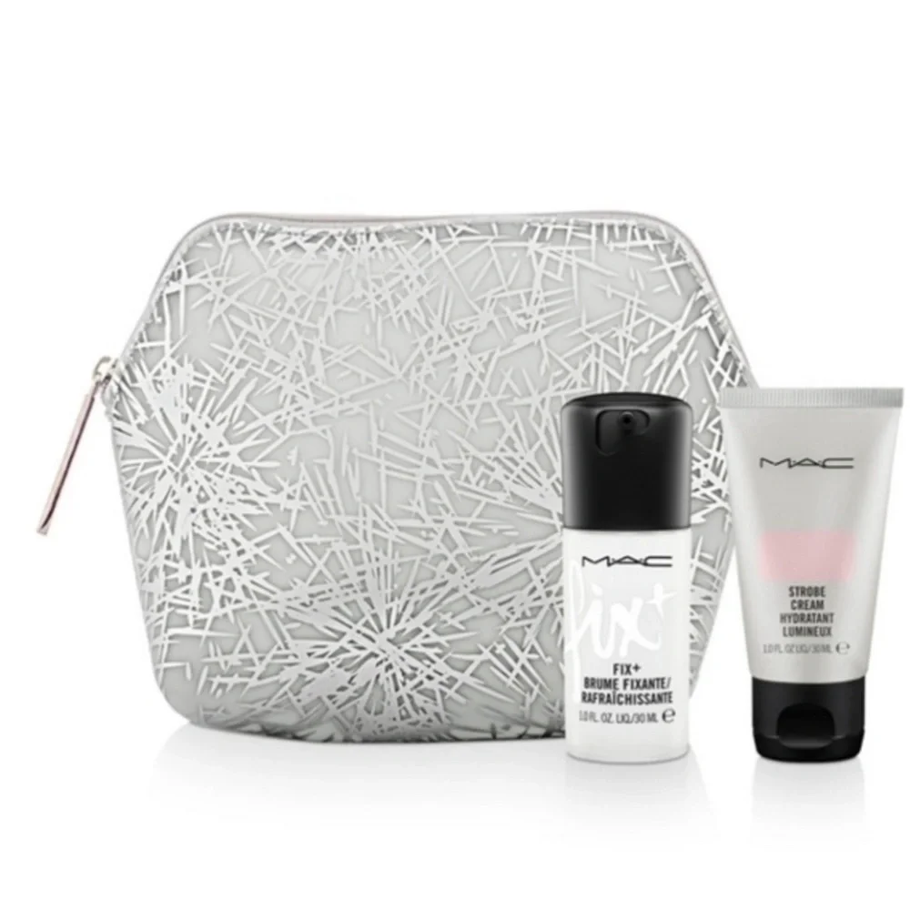 MAC Cosmetics Travel Makeup Set with Silver Bag